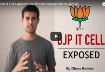A still photo taken from a Youtube video in which Dhruv Rathee claims to have exposed the BJP IT cell.