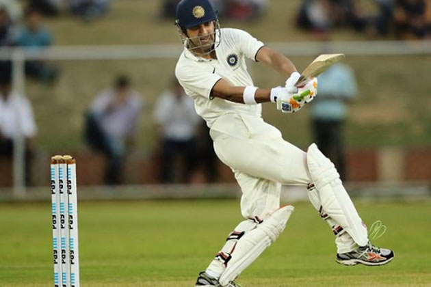 India's opening batsman Gautam Gambhir in action during a Test match. He has been selected for the remaining matches of the ongoing Test series against New Zealand. (source: Twitter)
