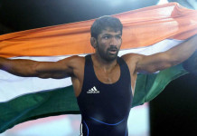 Yogeshwar Dutt had won the Bronze medal in 60 kg freestyle in 2012 London Olympics.
