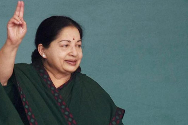File photo of Tamil Nadu CM J Jayalalithaa who is admitted in Apollo Hospital for treatment since September 22.