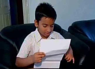 Abhinav, a Class III student from Bengaluru, writes a letter to the PM over traffic jams in the city. (Source: Twitter)