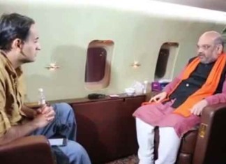 BJP president Amit Shah talks to Aaj Tak journalist Rahul Kanwal.