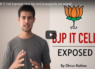 A still photo taken from a Youtube video in which Dhruv Rathee claims to have exposed the BJP IT cell.