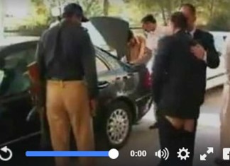 A video is going viral on social media that shows the Pakistan Defence Minister’s trouser dropped hearing a gunshot.